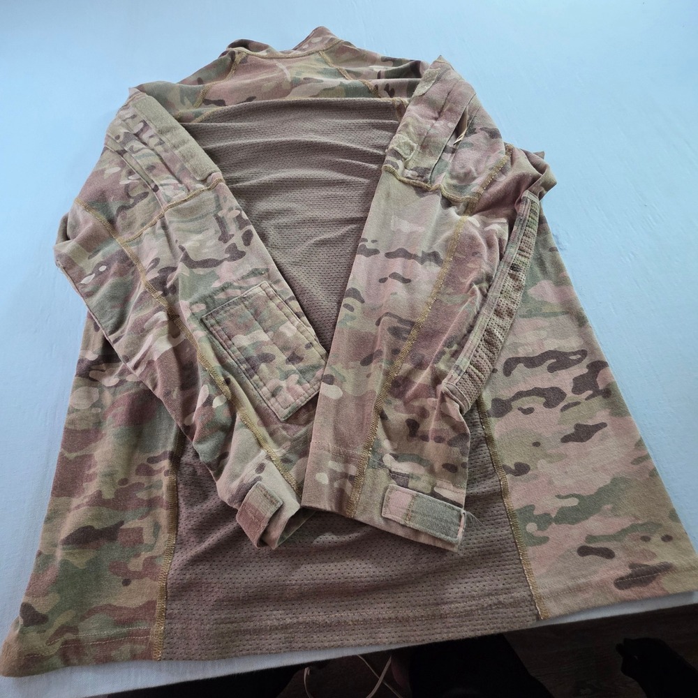 US Army Combat Shirt Flame Resistant Multicam OCP Tactical L W911QY-14-F-0071 - Picture 11 of 16
